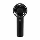 F10 3 Wind Speed Rechargeable Summer Cooling Fan Mini Handheld Fan Cooler(Black) - 1