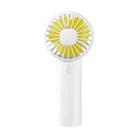 F10 3 Wind Speed Rechargeable Summer Cooling Fan Mini Handheld Fan Cooler(White) - 1