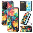 For Honor 200 Lite Global CaseNeo Colorful Magnetic Leather Phone Case(Colorful Cloud) - 1