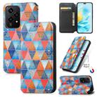 For Honor 200 Lite Global CaseNeo Colorful Magnetic Leather Phone Case(Rhombus Mandala) - 1