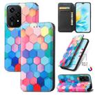 For Honor 200 Lite Global CaseNeo Colorful Magnetic Leather Phone Case(Colorful Cube) - 1