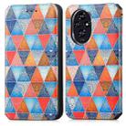 For Honor 200 CaseNeo Colorful Magnetic Leather Phone Case(Rhombus Mandala) - 2