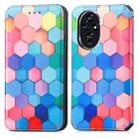 For Honor 200 CaseNeo Colorful Magnetic Leather Phone Case(Colorful Cube) - 2