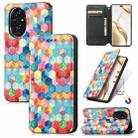 For Honor 200 Pro CaseNeo Colorful Magnetic Leather Phone Case(Magic Space) - 1