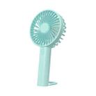 F35 With Hanging Hole Rechargeable Cooling Fan Powerful Handheld Fan 1200mAh Desk Fan(Baby Blue) - 1