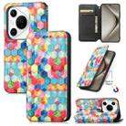 For Huawei Pura 70 Pro+ CaseNeo Colorful Magnetic Leather Phone Case(Magic Space) - 1