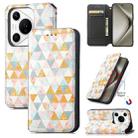 For Huawei Pura 70 Pro+ CaseNeo Colorful Magnetic Leather Phone Case(Rhombus) - 1