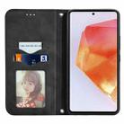 For Samsung Galaxy C55 Retro Skin Feel Magnetic Leather Phone Case(Black) - 3