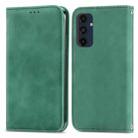 For Samsung Galaxy M55 Retro Skin Feel Magnetic Leather Phone Case(Green) - 1