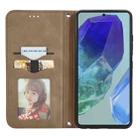 For Samsung Galaxy M55 Retro Skin Feel Magnetic Leather Phone Case(Brown) - 3