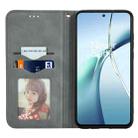 For Samsung Galaxy S25 Edge 5G Retro Skin Feel Magnetic Leather Phone Case(Gray) - 3