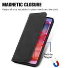 For Motorola Moto Edge 50 Ultra Retro Skin Feel Magnetic Flip Leather Phone Case(Black) - 2