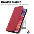 For Motorola Moto Edge 50 Ultra Retro Skin Feel Magnetic Flip Leather Phone Case(Red) - 2