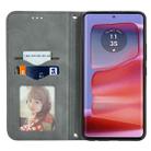For Motorola Moto Edge 50 Ultra Retro Skin Feel Magnetic Flip Leather Phone Case(Gray) - 3