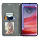 For Motorola Moto Edge 50 Fusion Retro Skin Feel Magnetic Flip Leather Phone Case(Gray) - 3