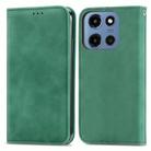 For Motorola Moto G 2025 Retro Skin Feel Magnetic Flip Leather Phone Case(Green) - 2