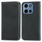 For Motorola Moto G 2025 Retro Skin Feel Magnetic Flip Leather Phone Case(Black) - 2
