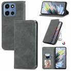 For Motorola Moto G 2025 Retro Skin Feel Magnetic Flip Leather Phone Case(Gray) - 1