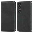 For Sony Xperia 1 VI Retro Skin Feel Magnetic Leather Phone Case(Black) - 1