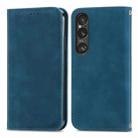 For Sony Xperia 1 VI Retro Skin Feel Magnetic Leather Phone Case(Blue) - 1