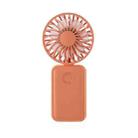 F458 With Neck Rope Summer 3 Speeds Adjustable Foldable Mini Handheld Fan(Orange) - 1