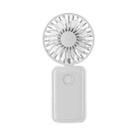 F458 With Neck Rope Summer 3 Speeds Adjustable Foldable Mini Handheld Fan(White) - 1