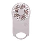 F12 3 Wind Speed Outdoor Summer Cooling Fan Hanging Buckle Mini Handheld Fan(Pink) - 1