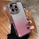 For iPhone 15 Pro Diamond Gradient Glitter TPU Phone Case(Gradient Pink) - 1