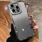 For iPhone 13 Pro Max Diamond Gradient Glitter TPU Phone Case(Gradient Silver) - 1