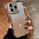 For iPhone 11 Pro Max Diamond Gradient Glitter TPU Phone Case(Gradient Gold) - 1