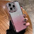 For iPhone 11 Pro Max Diamond Gradient Glitter TPU Phone Case(Gradient Pink) - 1