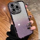 For iPhone 11 Pro Max Diamond Gradient Glitter TPU Phone Case(Gradient Purple) - 1