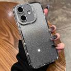 For iPhone 16 Diamond Gradient Glitter TPU Phone Case(Gradient Silver) - 1