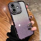 For iPhone 16 Diamond Gradient Glitter TPU Phone Case(Gradient Purple) - 1