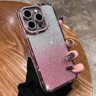 For iPhone 16 Pro Diamond Gradient Glitter TPU Phone Case(Gradient Pink) - 1