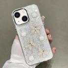 For iPhone 14 Plus Glitter 3D Butterfly TPU Phone Case(Gold) - 1