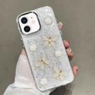 For iPhone  12 Glitter 3D Butterfly TPU Phone Case(Gold) - 1