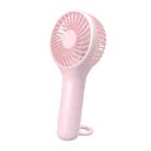 S13 Portable Summer Cooling Fan Hanging Buckle Mini 3 Wind Speed Handheld Fan(Pink) - 1