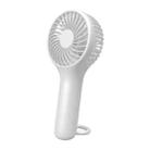 S13 Portable Summer Cooling Fan Hanging Buckle Mini 3 Wind Speed Handheld Fan(White) - 1