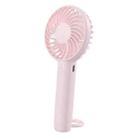 S3 3 Speed Low Noise Hanging Hole Desk Fan Portable Rechargeable Handheld Cooling Fan(Pink) - 1