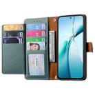 For ZTE Blade A75 4G Love Zipper Lanyard Leather Phone Case(Green) - 3