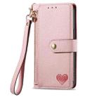 For ZTE Nubia S 5G Love Zipper Lanyard Leather Phone Case(Pink) - 2