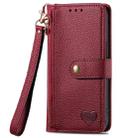 For ZTE Nubia S 5G Love Zipper Lanyard Leather Phone Case(Red) - 2