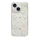 For iPhone 15 Plus Glitter Pearl Butterfly TPU Phone Case(Pearl Butterfly) - 1