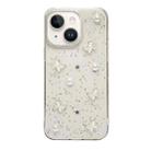 For iPhone 14 Plus Glitter Pearl Butterfly TPU Phone Case(Pearl Butterfly) - 1