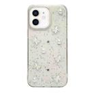 For iPhone  12 Glitter Pearl Butterfly TPU Phone Case(Pearl Butterfly) - 1