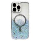 For iPhone 15 Pro Gradient Glitter MagSafe PC Hybrid TPU Phone Case(Gradient Blue) - 1