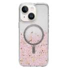 For iPhone 15 Gradient Glitter MagSafe PC Hybrid TPU Phone Case(Gradient Pink) - 1