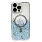 For iPhone 14 Pro Gradient Glitter MagSafe PC Hybrid TPU Phone Case(Gradient Blue) - 1
