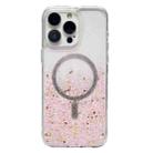For iPhone 14 Pro Gradient Glitter MagSafe PC Hybrid TPU Phone Case(Gradient Pink) - 1